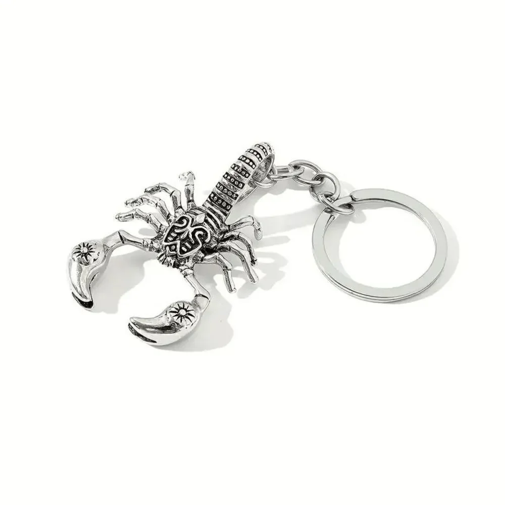 Scorpion Charm Stainless Steel Keychain Key Ring